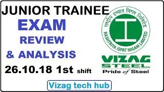 VIZAG STEEL JT EXAM REVIEW & ANALYSIS 26.10.18 || MECHANICAL REVIEW ||