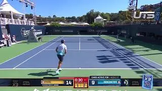 UTS1: Elliot Benchetrit surprises Benoit Paire with underarm serve and has a laugh