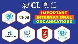 Important International Organizations | Static GK for CLAT 2026 | Important Current Affairs