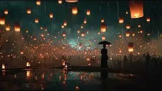 Lanterns in the Rain —  The Ambient Umbrella