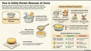 Rendering Beeswax Safely at Home