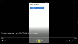 Ionic4 Native Page Transitions