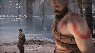 Gaming on Intel i7-1165G7 Xe iGPU - God of War (FidelityFX)