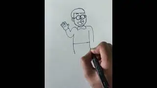 How to draw a Nobitha from Doraemon|Drawing|#shorts #trending #viral #cartoon