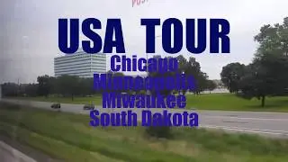 USA TOUR from Chicago , through Minneapolis, Milwaukee to South Dakota.. on Greyhound.. ENJOY