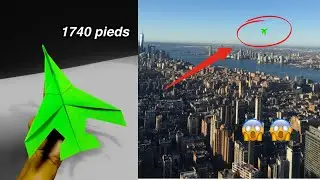 Impossible ? Cet avion en papier file jusqu&rsquo;&agrave; 1 740 pieds !