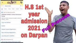 How to do Admission H.S 1st year with Darpan in hindi 2021 | Assam | KapilTECH |
