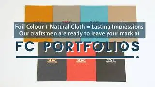 Custom Designed Folders - Debossed cloth Folders