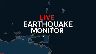 🔴Live: Trinidad & Tobago Earthquake Monitoring | Real-Time Seismic Activity​