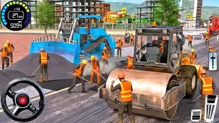 New JCB Simulator 2026 - Real Road Painter Machine Driving City Building Sim 3D - Android Gameplay