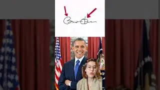 Barack Obama Signature Analysis- Graphology 101 (US president) #shorts #youtubeshorts
