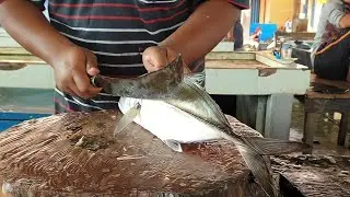 Incredible Giant Trevally Fish Slaughter Individual Skills|Cutting Fish Skills | Amazing Fisg Skills