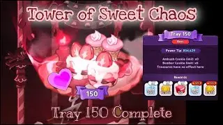 Tower of Sweet Chaos Tray 150 Completed {Gameplay} | Cookie Run: Kingdom (iOS)
