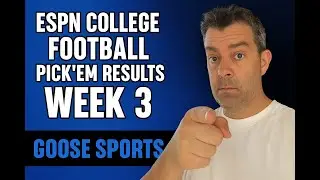 Week 3 ESPN College Football Pick&rsquo;em Results | Goose Sports