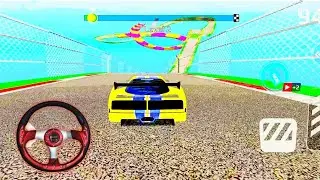 Impossible Crazy Cars Mega Ramp |Extreme Car Stunts Racing Driver Master Simulator Gameplay #racing