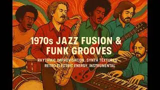 ⚡ 1970s Jazz Fusion & Funk Grooves｜Rhythmic Improvisation, Synth Textures, Retro Electric Energy