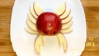 Ho to make apple crab / How to make apple carving with in 2 minutes / LIFE by Passion