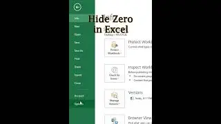 Hide Zero (0) in Excel #Shorts  #exceltech #excelformula #exceltips