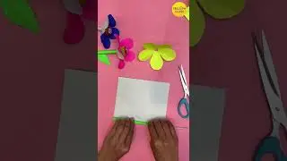 Easy 5 minute Craft For Kids | DIY | Flower Art | Kids Craft #YellowClass #shorts