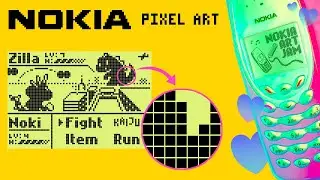 Создание пиксельной графики для телефона Nokia | Nokia Art Jam 2
