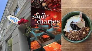 daily diaries 🌱 I 6am, korean, museum visit, cooking & skincare