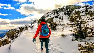 This Got Sketchy | Winter Hiking White Mountains | Mt. Chocorua