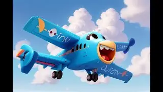 aeroplane song for kids | Up, Up and Away! Our Fun Airplane Adventure Song