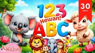 🔢 Belajar Hitung 1 2 3 & Mengenal Hewan Hutan untuk Anak PAUD & TK 🐯🌳