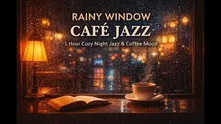 Rainy Window Café Jazz – 1 Hour Cozy Night Jazz & Coffee Mood 🌧️☕