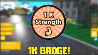 How to get the 1K STRENGTH BADGE in SABER SIMULATOR | Roblox