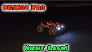 FACar SG1601 Pro (HBX16889A) 1:16 4x4 Brushless RC Car at Night!