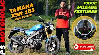 All New 2025 Yamaha XSR 155 Ride Review - Mileage, Price, Features, Top Speed & More | PS Motoholic.