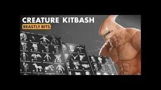 (18) Creature Kitbash: Beastly Bits | Professional Organic Asset Library for Blender