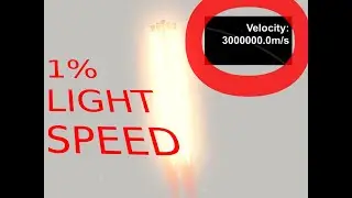 I REACHED 1% THE SPEED OF LIGHT | Space flight simulator 1.5  (New update 1.5)