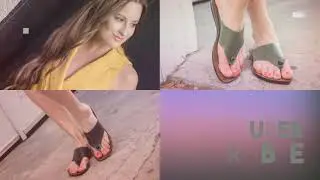 Slip on sandals by Aerosoft.