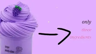How to make slime with only three ingredients// 2024 (Working in 2024)