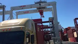 cómo operan las máquinas automáticas en los puertos de los ángeles california