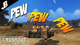 Tickling the enemy to death with 4X Equalizer Minigun Hover build - Crossout Gameplay