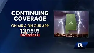 Team coverage of storms in central Alabama