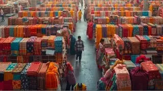 మీ దగ్గర ₹1000 చీర, మా ఫ్యాక్టరీలో ₹250 మాత్రమే || Saree Business In Telugu || Wholesale Market