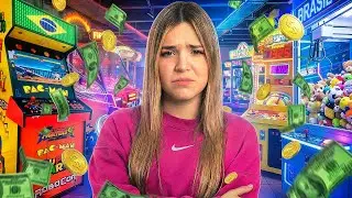 GASTÉ MI DINERO EN UN ARCADE DE BRASIL 😭💸