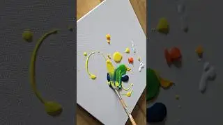 Техника акриловой живописи 🎨✍️💫 #акриловаяживопись #искусство #шорты