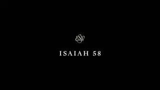 Isaiah 58 - English Standard Version (ESV)