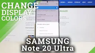 How to Simulate Color Space in SAMSUNG Galaxy Note 20 Ultra &ndash; Change System Colors