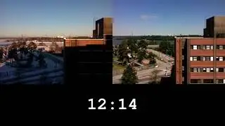 winter vs summer sunrise and sunset finland