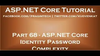ASP NET core identity password complexity