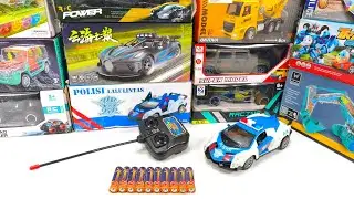 Unboxing RC Vehicles: Rc  Police Car, F1 Racing Car, Police Pick Up & RC Dino Car