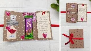  Beautiful Handmade Valentine's Day Card || Greeting Card For Valentine's Day 💌 || Tutorial #viral 