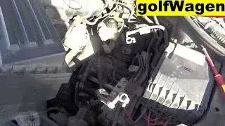VW Passat B6 coolant temperature sensor replacement