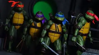 SDCC Neca 1:12 Scale 1990 TMNT Movie Teenage Mutant Ninja Turtles Review